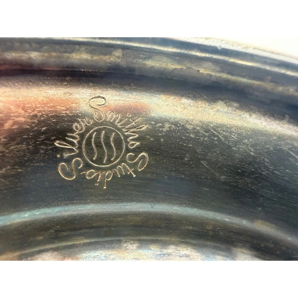 Silver Smith Studios Glass Bowl with Weighted Sterling Base and Serving Utensil
